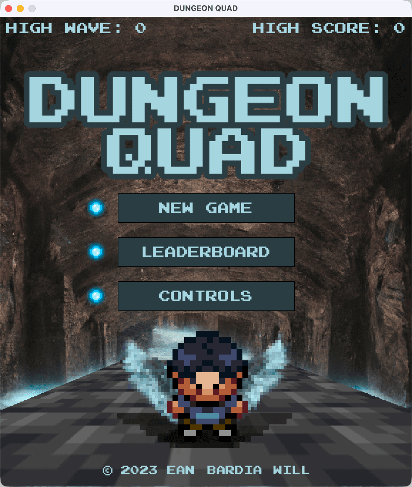 DungeonQuad start screen