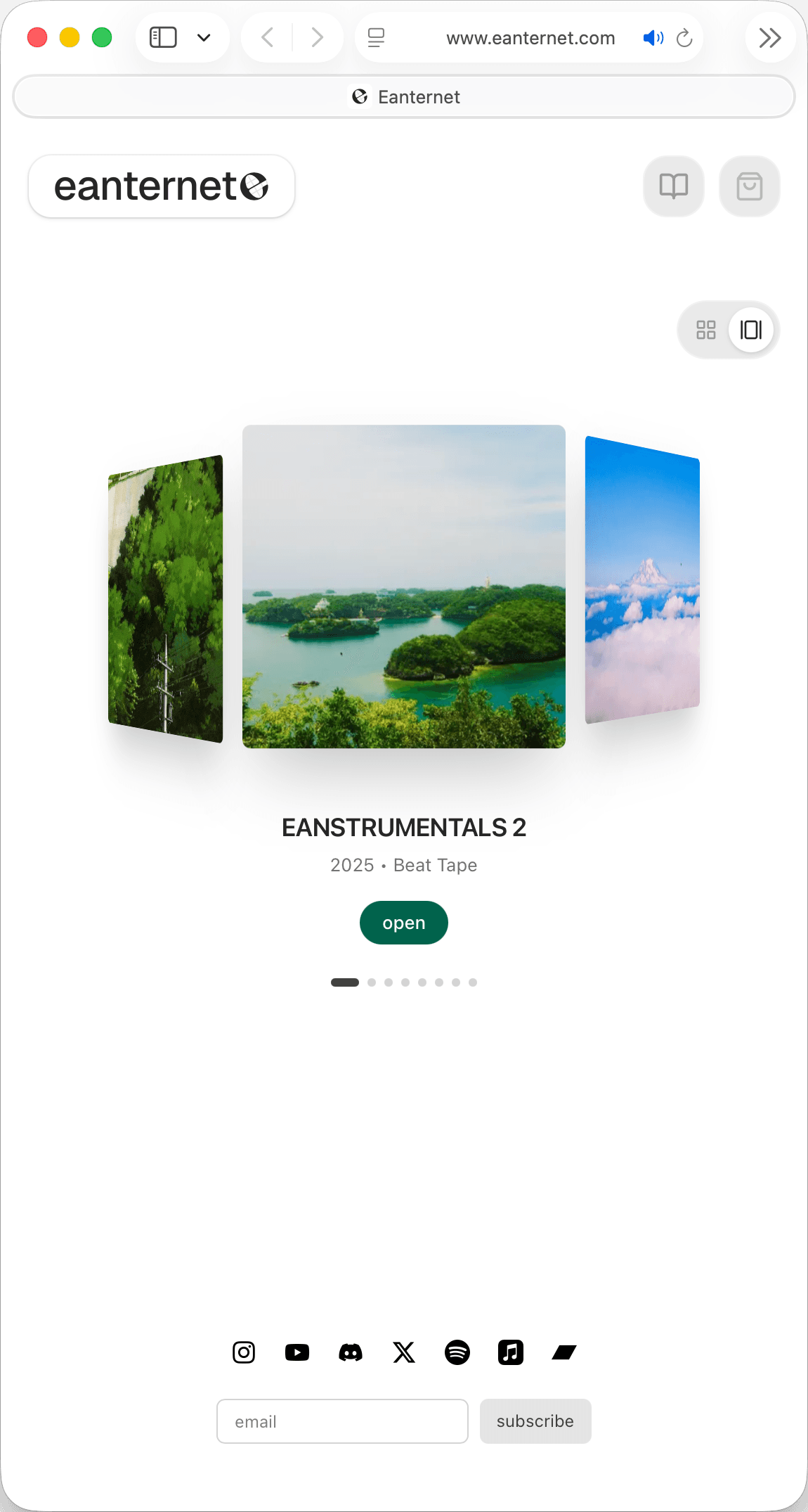 Eanternet home page